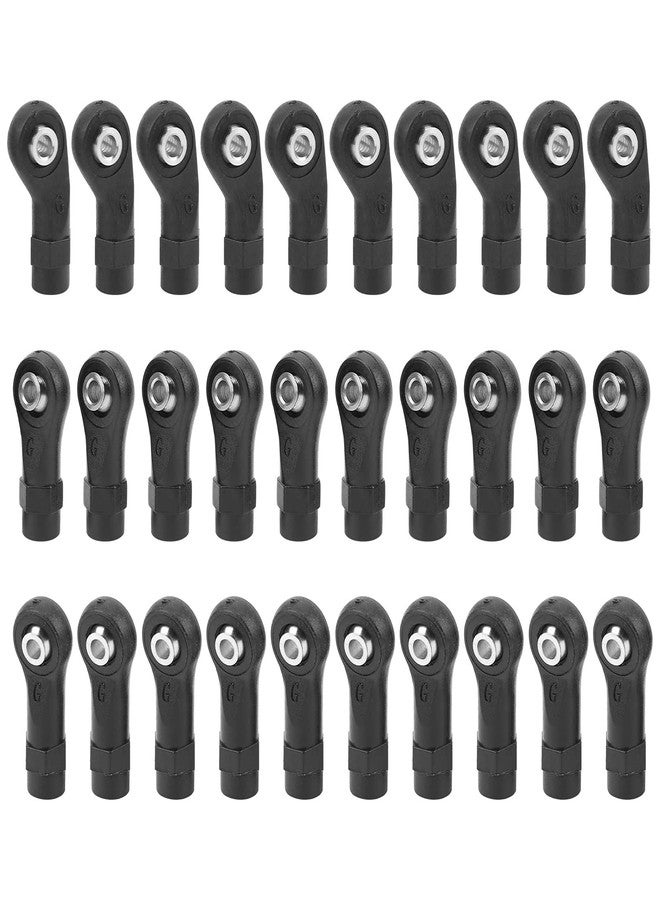 Kodrily M4 RC Link Rod Ends, 30Pcs RC Tie Rod End, Plastic Linkage Rod End Balls Joint Head Set Replacement for 1/10 RC Car, Ball Hole 3mm, Diameter 7mm, Length 25mm 26mm 27mm - Image 1